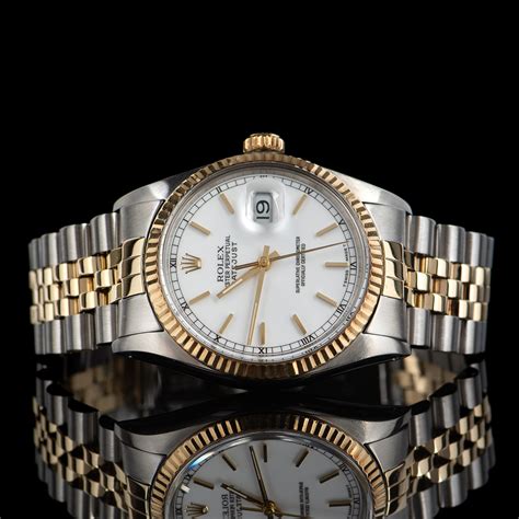 rolex oyster perpetual datejust automatic wristwatch and bracelet ref 16263|Rolex Datejust 16013 diamond bezel.